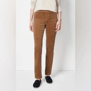 J. Jill Petite Brown Straight Leg Pull-on Corduroy Leggings